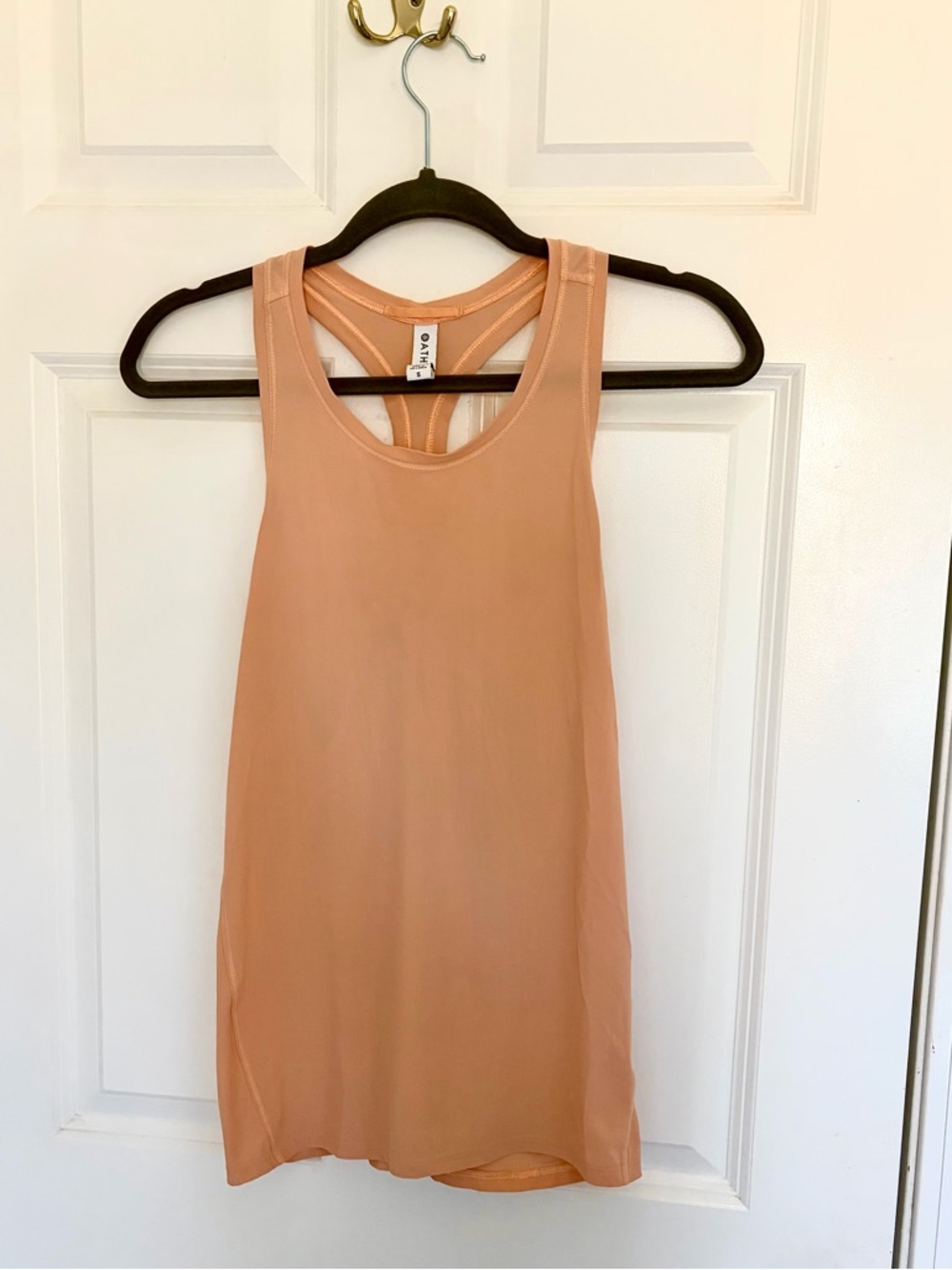 Athleta Peach Lightweight Racerback Flow Tank Size Small